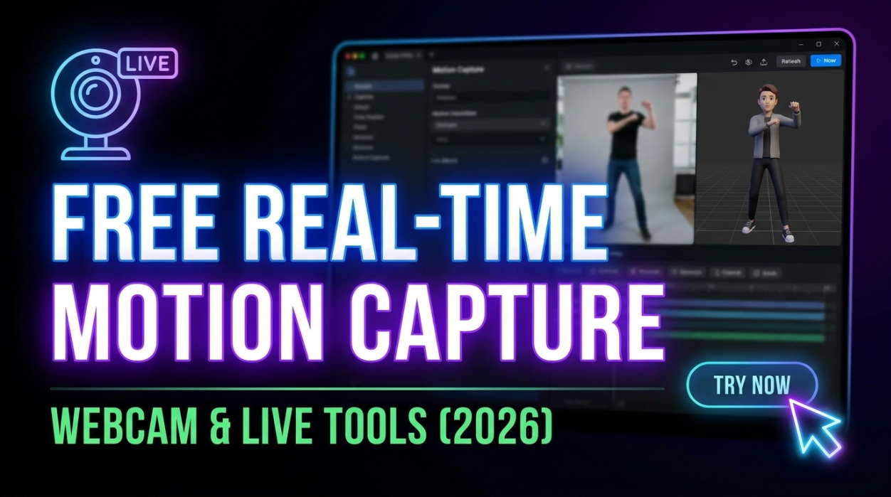 Free Real-Time Motion Capture: Webcam & Live Tools (2026)